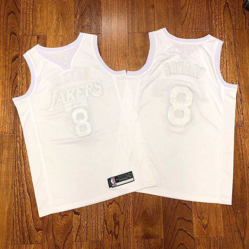 Men Los Angeles Lakers 8 Bryant white Game Nike NBA Jerseys Print